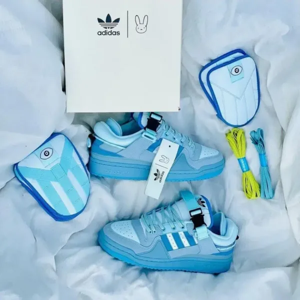 adidas bad bunny blue color with accessories