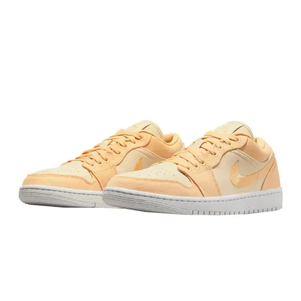 top front view of nike aj low se celestial gold