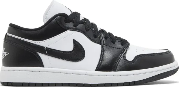 side view of aj1 low panda