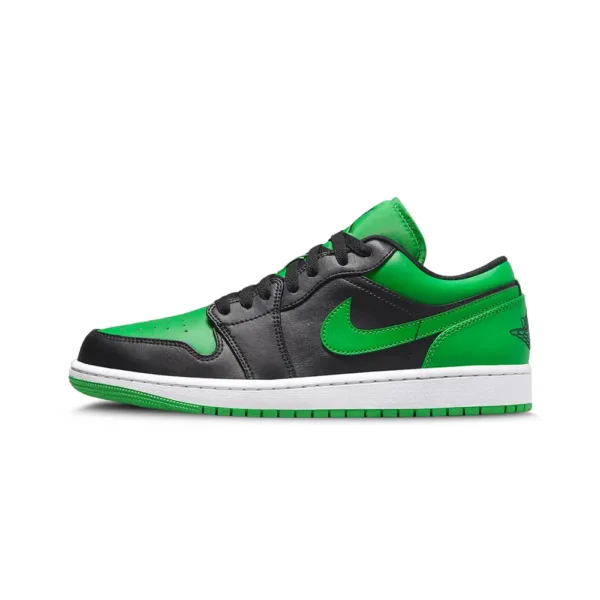 side view of air jordan lucky green