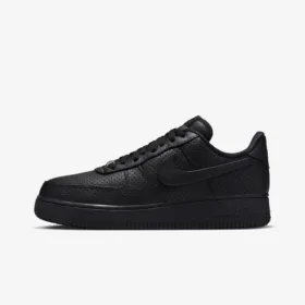 nike af low black side view