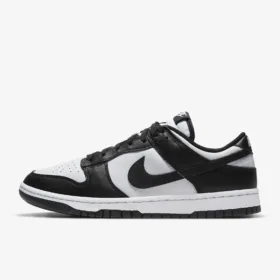 black dunk low in a white background.