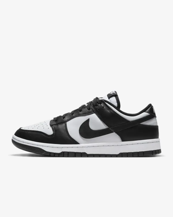 black dunk low in a white background.