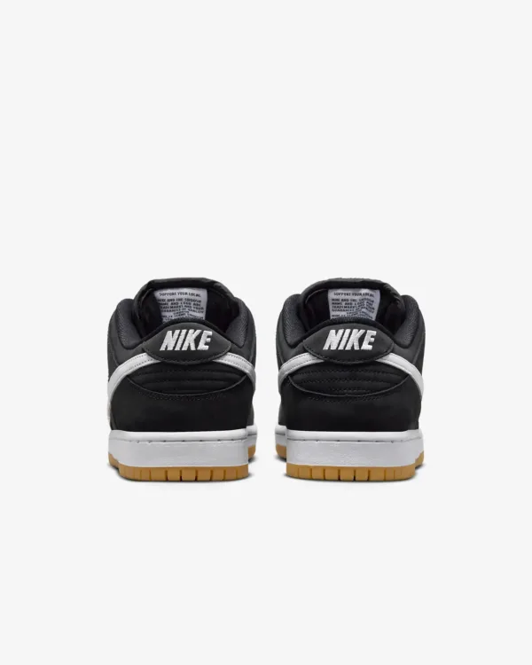 back view of black nike sb dunk low pro aa