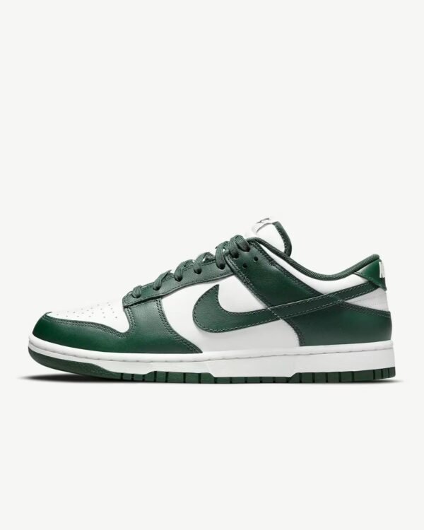 side view of green nike dunk