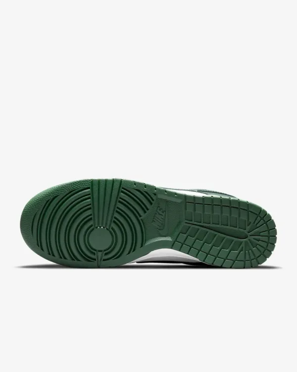 sole of green nike dunk low