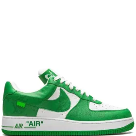 side view of green nike air force lv