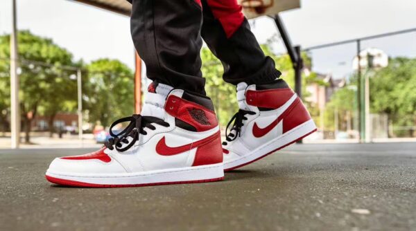air jordan high heritage on feets