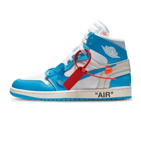 nike aj high off university blue side view