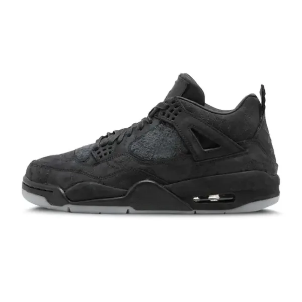 side view of jordan 4 kaws black