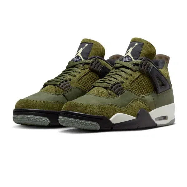 pair of air j4 se craft olive