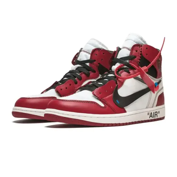 nike air jordan high off white chicago top side view