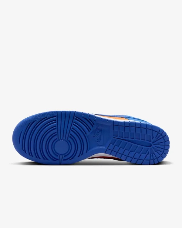 sole of blue orange nike dunk low