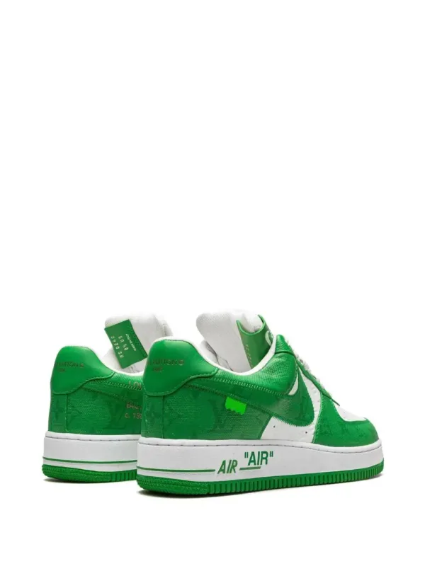 back view of pair of green nike airforce lv