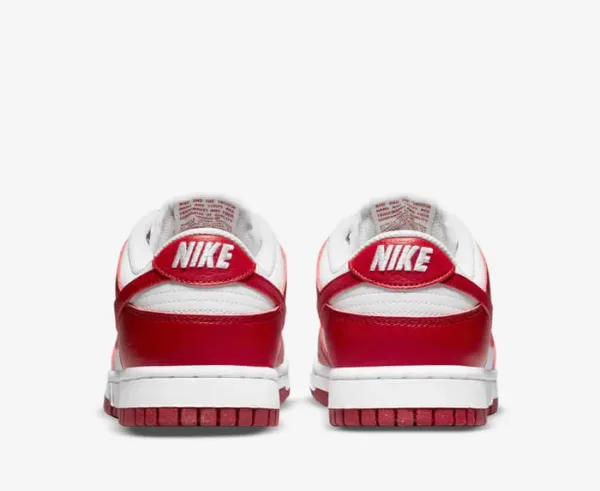 nike dunk low red back view