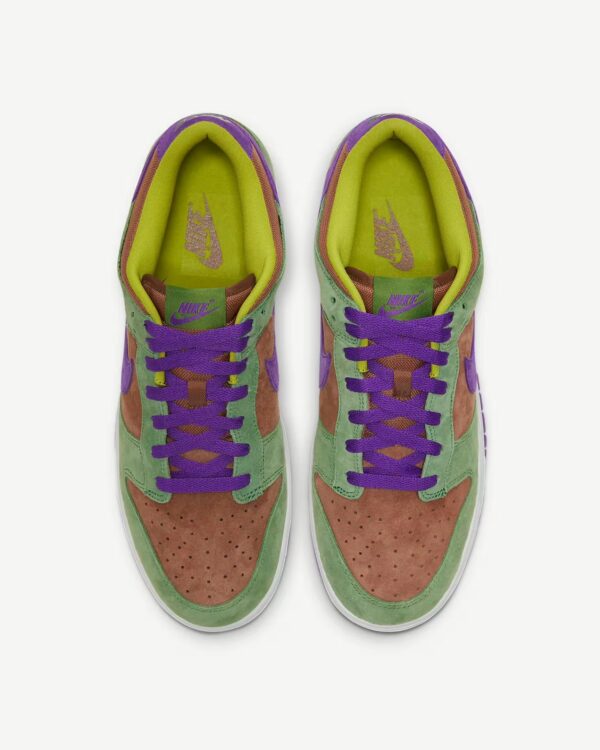 top view of multicolor dunk low pro sp