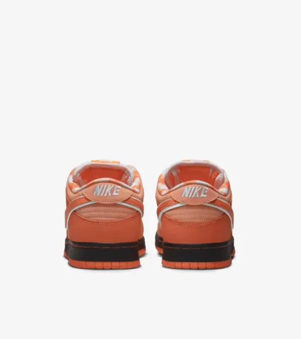 lobster orange nike sb dunk back view