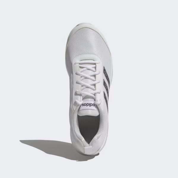 top view of white adidas street ahead m