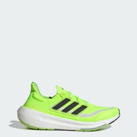 adidas ultra boost green color in a white background