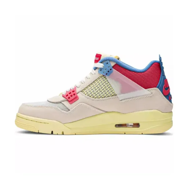 side view of jordan 4 retro union guava ice