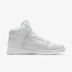 side view of nike dunk high white color