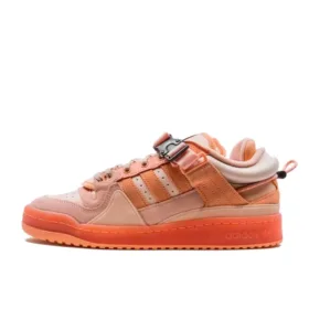 side view of orange adidas bad bunny