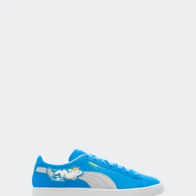 puma ripndip suede blue side view