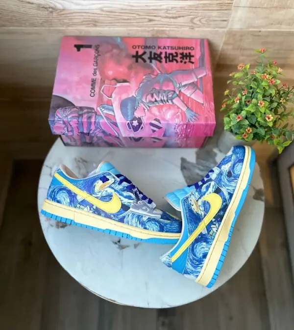 sb dunk starry night with box