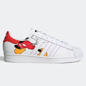 adidas superstar x mickey mouse side view