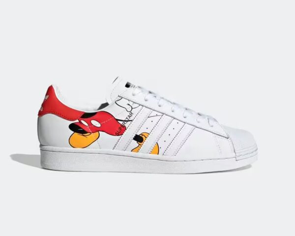 adidas superstar x mickey mouse side view