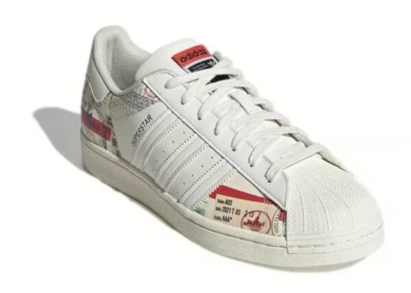 adidas superstar to front view