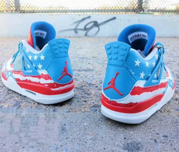 air jordan retro 4 america back view