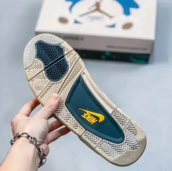 sole of air jordan yellow snorlax with box