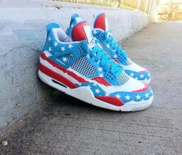 air jordan retro 4 america side view