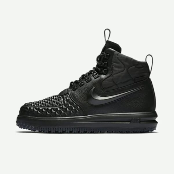 nike lunar force 1 black side view