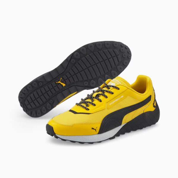 puma speedfusion motorbiking shoes yellow side view