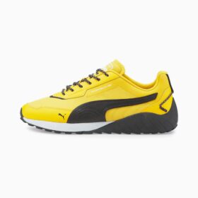 puma speedfusion motorbiking shoes yellow side view