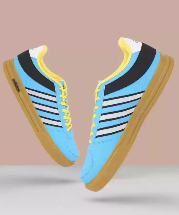 pair of adidas streetwise blue side view