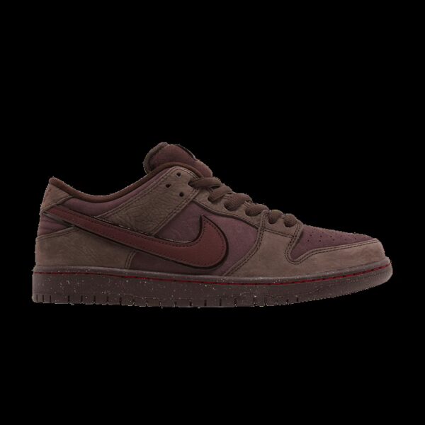 nike sb dunk burgundy crush side view